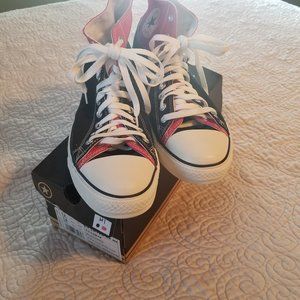 Mens Hi-top Converse size 12 CT Layer Up Black/Red